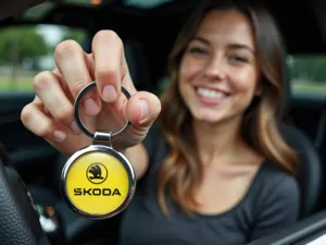 Skoda Sicherheits Schlüsselanhänger Kraftvoll Robust